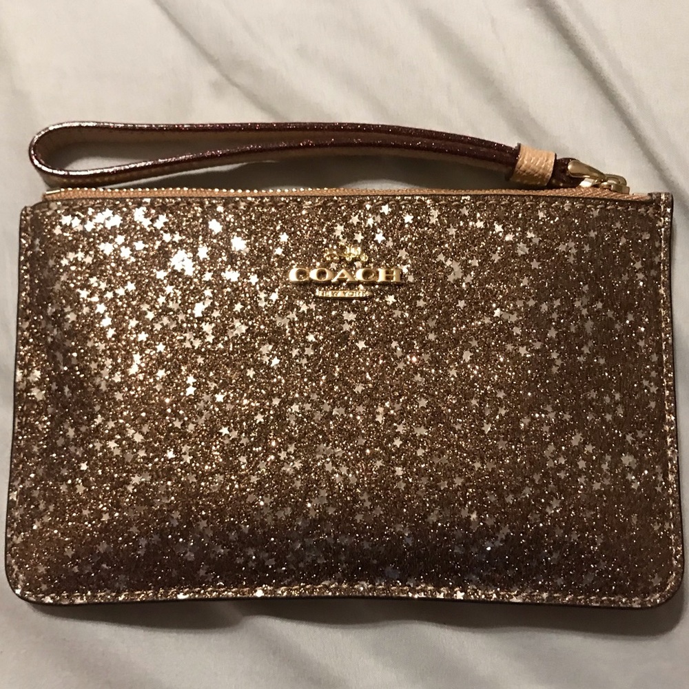 Goals glitter COACH wristlet